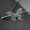 Tibetan Style Alloy Butterfly Hair Sticks PW-WGDEFD2-02-2