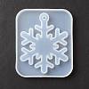 Christmas Theme DIY Snowflake Pendant Silicone Molds DIY-F114-30-4