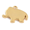 Golden Brass Enamel Pendants KK-P197-09A-G-3