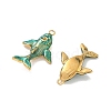 304 Stainless Steel Enamel Pendants STAS-L316-22G-09-2