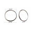 Non-Tarnish 201 Stainless Steel Linking Rings X-STAS-F192-001P-03-2