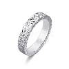 Brass Crushed Ice Pattern Finger Rings FS-WG1F485-10-1