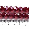 Electroplate Transparent Glass Beads Strands X-EGLA-A035-T10mm-A07-4