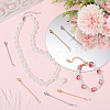 20Pcs 2 Colors Brass End with Chain KK-BBC0019-10-3