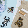 Gorgecraft 3Pcs 3 Styles Animal Rhinestone Ornament Accessories PATC-GF0001-44-4