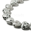 Natural Sesame Jasper/Kiwi Jasper Beads Strands G-B022-12C-4