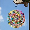 Wind Spinner Stained Iron Pendant Decorations PW-WG7A472-01-2