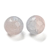 Transparent Spray Painting Crackle Glass Beads GLAA-L046-01A-21-2