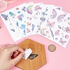 Gorgecraft 12 Sheets 12 Style Butterfly Theme Cool Sexy Body Art Removable Temporary Tattoos Paper Stickers MRMJ-GF0001-37-3
