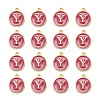 Golden Plated Alloy Enamel Charms LS-ENAM-S118-08Y-2