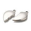 304 Stainless Steel Split Pendants STAS-U031-11P-2