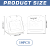 Acrylic Slant Bacl Earring Display Stands EDIS-WH0031-28A-02-2