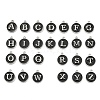 Initial Letter A~Z Alphabet Enamel Charms ENAM-YW0002-01-05P-1