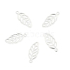 Leaf 201 Stainless Steel Charm Pendants STAS-R075-12-2