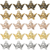 SUNNYCLUE 100Pcs 5 Colors Tibetan Style Alloy Pendants FIND-SC0005-57-1