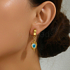 Stainless Steel Evil Eye Hoop Earrings BR9271-3