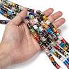 Column Handmade Millefiori Glass Beads LK-R004-12-4