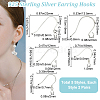 10 Pairs 5 Style 925 Sterling Silver French Hooks with Coil and Ball STER-BBC0006-07-2