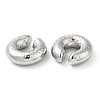 304 Stainless Steel Cuff Earrings EJEW-Z022-01P-2