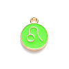 Alloy Enamel Pendants LS-ENAM-S124-01B-06G-2