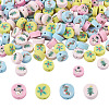 400Pcs 4 Colors Handmade Polymer Clay Beads CLAY-FW0001-02-1