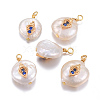 Natural Cultured Freshwater Pearl Pendants PEAR-L027-29A-1