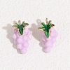 Fruit Alloy Enamel Pendants ENAM-P264-02G-G04-1