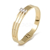 304 Stainless Steel & Glass Hollow Hinged Bangles for Women BJEW-U002-12G-1