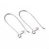 Brass Hoop Earring Wires Hook Earring Making Findings X-EC221-2