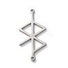 304 Stainless Steel Amulet Rune Love Peace Connector Charms STAS-S149-09P-1