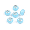 Imitation Jade Glass European Beads GPDL-N004-B14mm-B03-1