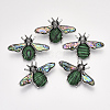 Synthetic Malachite Brooches/Pendants G-S353-08F-1