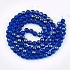 Spray Painted Glass Round Bead Strands DGLA-Q015-10mm-29-2