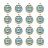 Golden Plated Alloy Enamel Charms ENAM-S118-04U-2