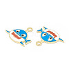 Alloy Enamel Pendants ENAM-G212-04G-02-2