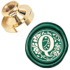 Wax Seal Brass Stamp Head AJEW-WH0130-928-1