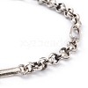 Brass Figaro Chain Bracelets BJEW-H537-01AS-3