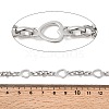 304 Stainless Steel Heart Link Chains CHS-K024-04P-2
