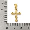 Brass Micro Pave Cubic Zirconia Pendants KK-N254-127G-3