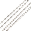 Anti-Tarnish Rhodium Plated 925 Sterling Silver Figaro Chains STER-F052-12P-1