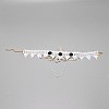 Lace Cloth Choker Necklaces NJEW-WH0002-01-2