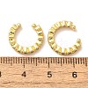 Brass Micro Pave Cubic Zirconia Cuff Earrings X-ZIRC-H109-06G-3