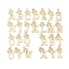 Brass Micro Pave Cubic Zirconia Pendants KK-I723-50G-02-1