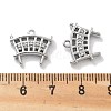 Brass Micro Pave Cubic Zirconia Charms KK-M102-54P-3