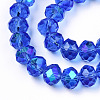 Electroplate Glass Beads Strands EGLA-A034-T3mm-L26-2