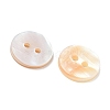 2-Hole Shell Flat Round Buttons X-BUTT-P012-09-3