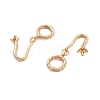 Brass Hook and S-Hook Clasps KK-B125-03G-2