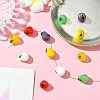 12Pcs 6 Colors Handmade Lampwork Beads LAMP-CJ0002-13-6