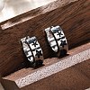 304 Stainless Steel with Enamel Earrings EJEW-M001-20A-P-4