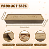 Rectangle Wooden Pregnancy Test Keepsake Box with Slide Cover CON-WH0102-005-2